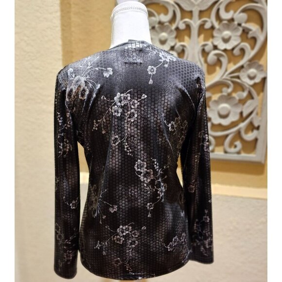 Vintage Artex Fashions Y2K  2 pc S Animal Print Long Sleeve W Cutout Neckline - Picture 2 of 14